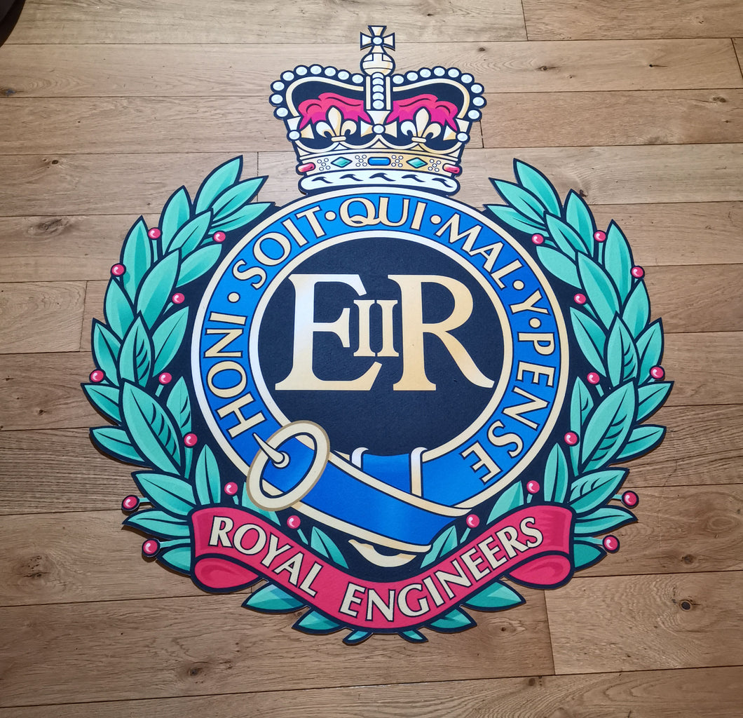 Royal Engineers (RE / SAPPER) - Bespoke - Fully Printed - Mat / Rug (other logos / badge available))