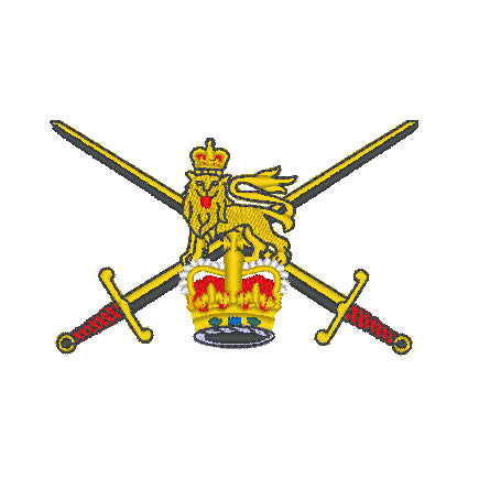 British Army Crest - Embroidered Design - Choose your Garment