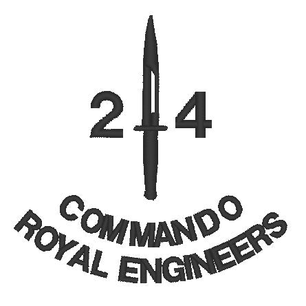 24 Commando Squadron RE Royal Engineers - Embroidered Design - Choose your Garment