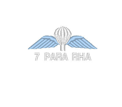 Embroidered Design - Choose your Garment -  7 Para RHA Airborne Parachutist Wings