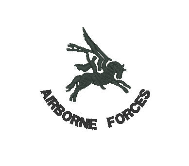 Embroidered Logo / Motif - Choose your Garment - Airborne Forces Pegasus (subdued)