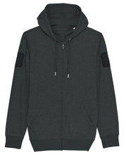 Load image into Gallery viewer, H39 Exclusive - Tactical Zipped hoodie sweatshirt - Black Velcro Arm Patch

