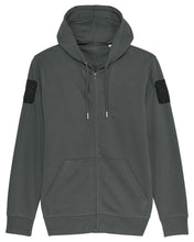 Load image into Gallery viewer, H39 Exclusive - Tactical Zipped hoodie sweatshirt - Black Velcro Arm Patch
