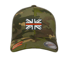 Load image into Gallery viewer, Embroidered Flexfit Yupong Cap Thin Red Line
