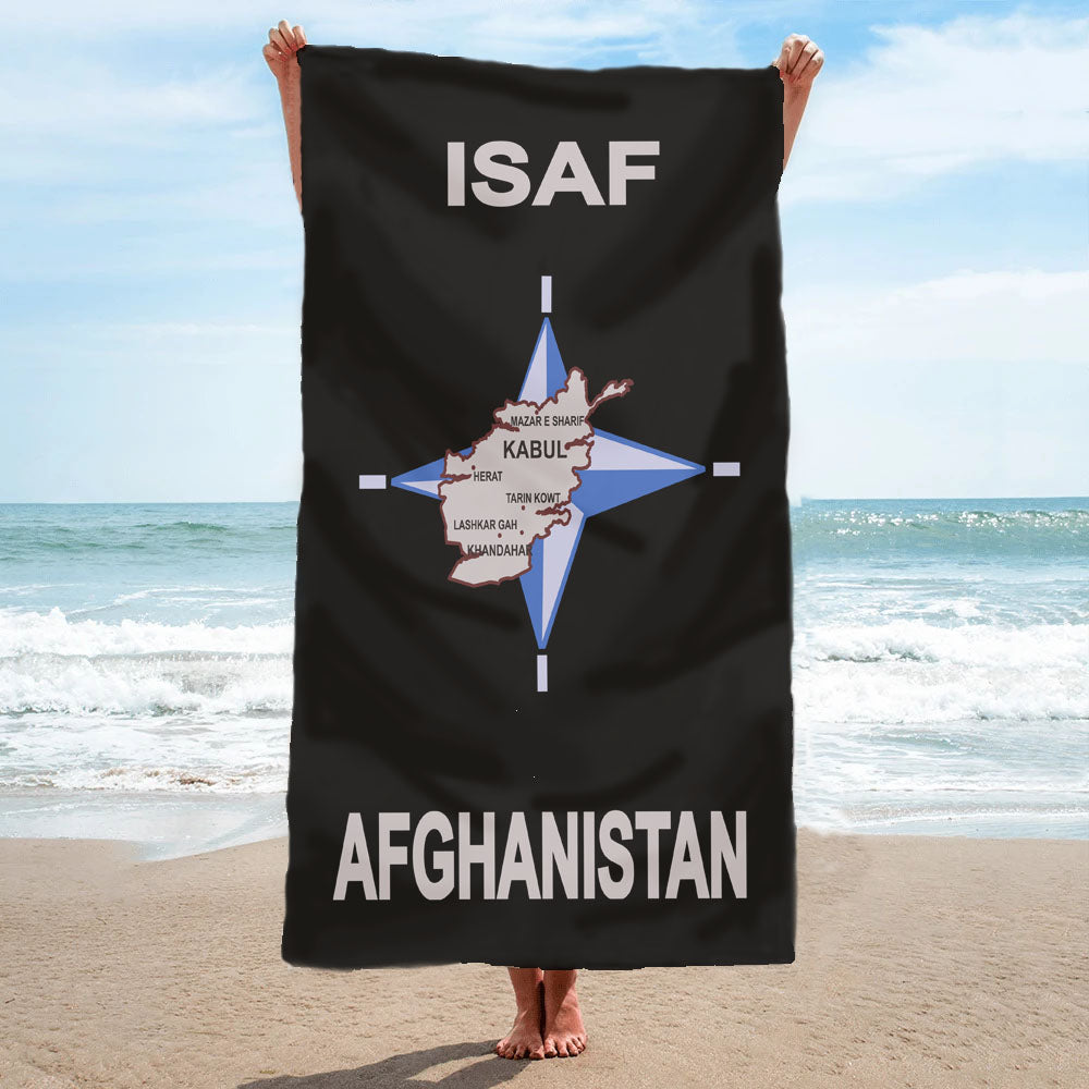 NATO / ISAF International Security Assistance Force Afghanistan Towel - Fully Printed Towel - Choose your size