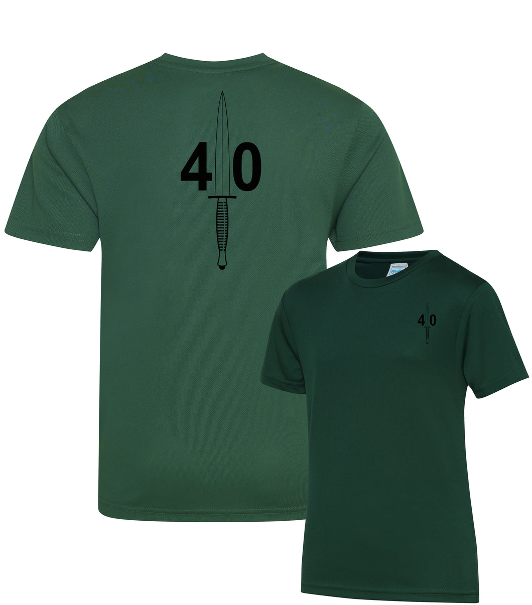 40 Commando (Royal Marines) - Fully Printed Wicking Fabric T-shirt