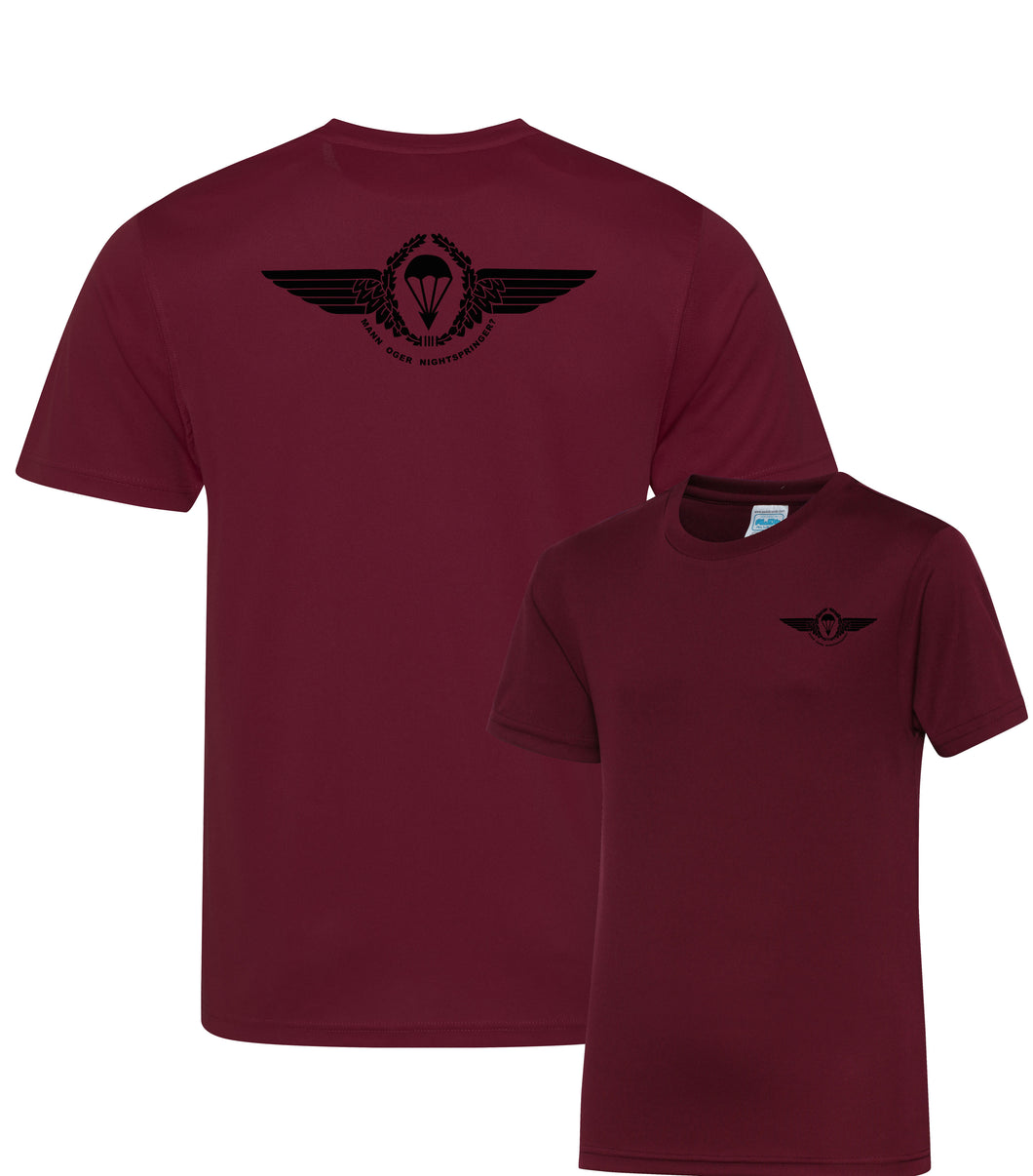 (German) Fallschirmjäger Wings Airborne forces Paratrooper - Fully Printed Wicking Fabric T-shirt