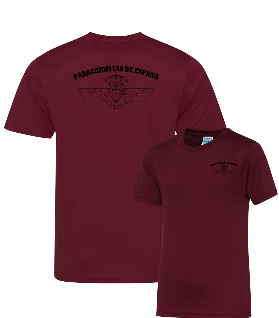 (Spanish) Paracaidistas de España Airborne forces Paratrooper  - Fully Printed Wicking Fabric T-shirt