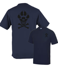 Load image into Gallery viewer, K9 Dog Handler skull &amp; cross bones  - Fully Printed Wicking Fabric T-shirt
