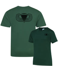 Load image into Gallery viewer, USA Army Wings Airborne forces Paratrooper - Fully Printed Wicking Fabric T-shirt

