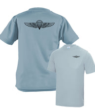 Load image into Gallery viewer, USA US Navy Wings Airborne forces Paratrooper - Fully Printed Wicking Fabric T-shirt

