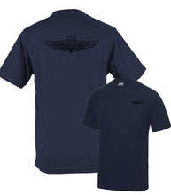 Load image into Gallery viewer, USA US Navy Wings Airborne forces Paratrooper - Fully Printed Wicking Fabric T-shirt
