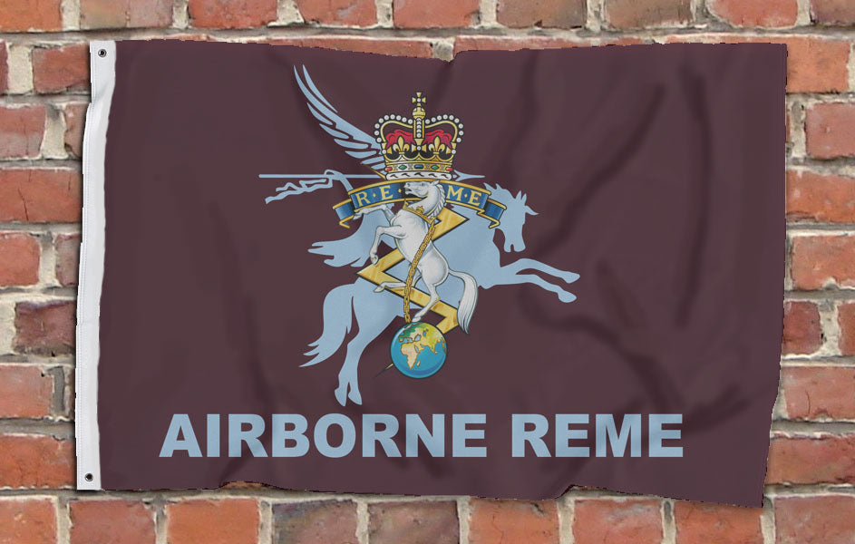 Airborne REME Royal Electrical & Mechanical Engineers - Fully Printed Flag