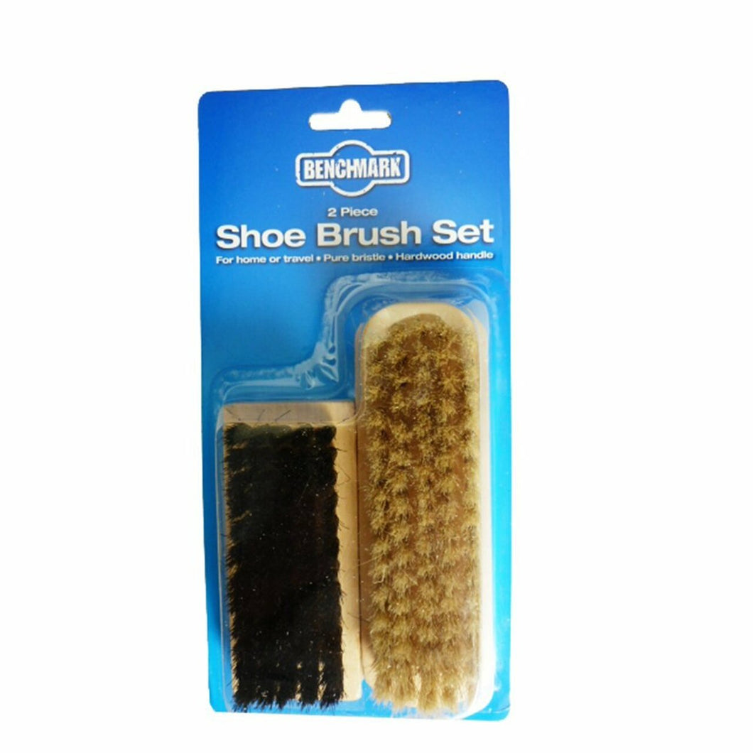 Benchmark 2 Piece Shoe brush set