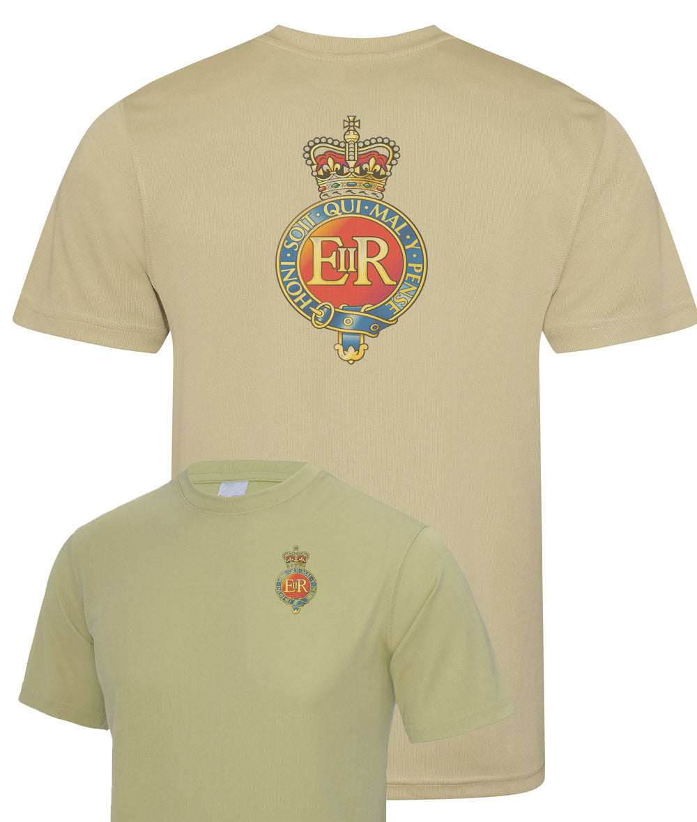 Household Cavalry Regiment (HCR) - Double Colour Print- Wicking T-Shirt (sand colour only)