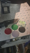 Load and play video in Gallery viewer, Personalised - ID Plated Brass Disc - Round 38mm diameter
