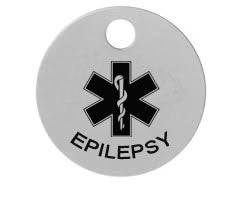 Engraved Medical Warning / Alert Dog Tag Epilepsy