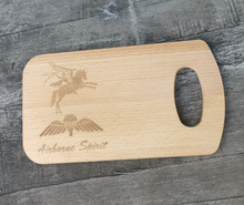 Load image into Gallery viewer, Carved / Engraved Chopping Board Wooden (Pizza board) - Rectangle
