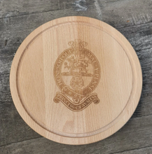 Load image into Gallery viewer, Carved / Engraved Chopping Board Wooden (Pizza board) - Round
