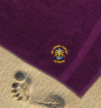 Load image into Gallery viewer, Embroidered HM Armed Forces Veteran Towel
