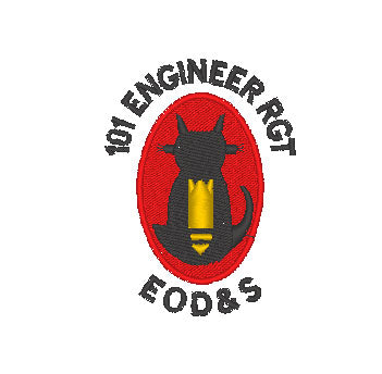 101 EOD Regiment - Embroidered Design - Choose your Garment