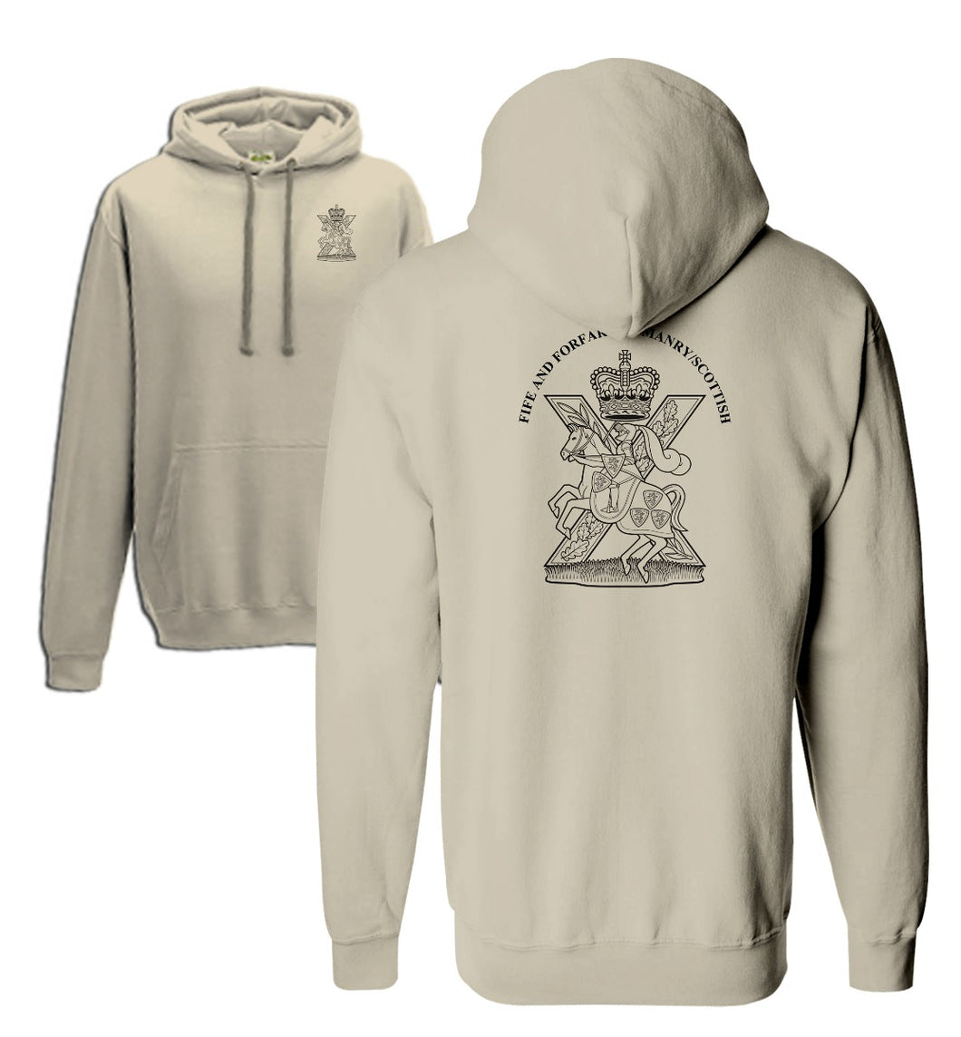 Double Printed Fife and Forfar Yeomanry/Scottish Hoodie