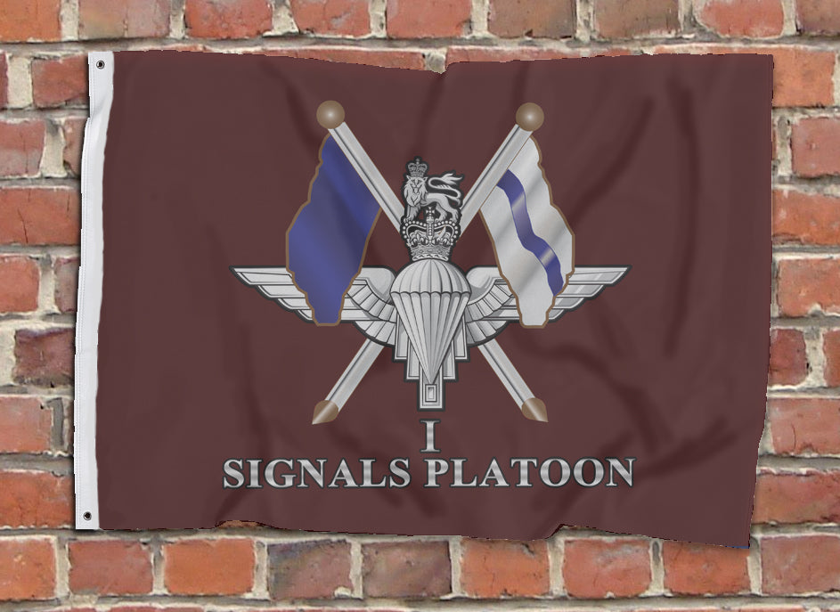 Printed Flag - Signals Platoon 1 Para