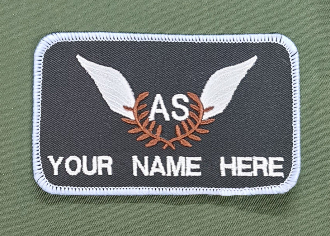 Bespoke Pilot / Crew Team Name Badge RAF Royal Air Force - Air Steward Wings