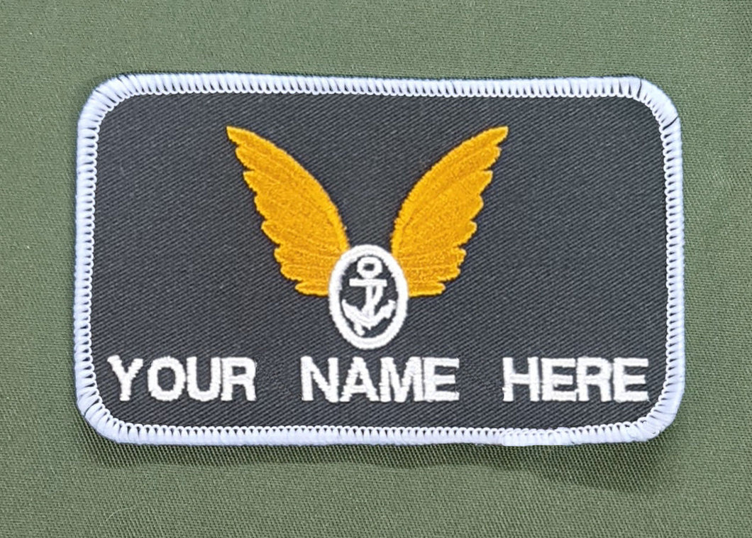 Bespoke Pilot / Crew Team Name Badge RN / Royal Navy - Crewman