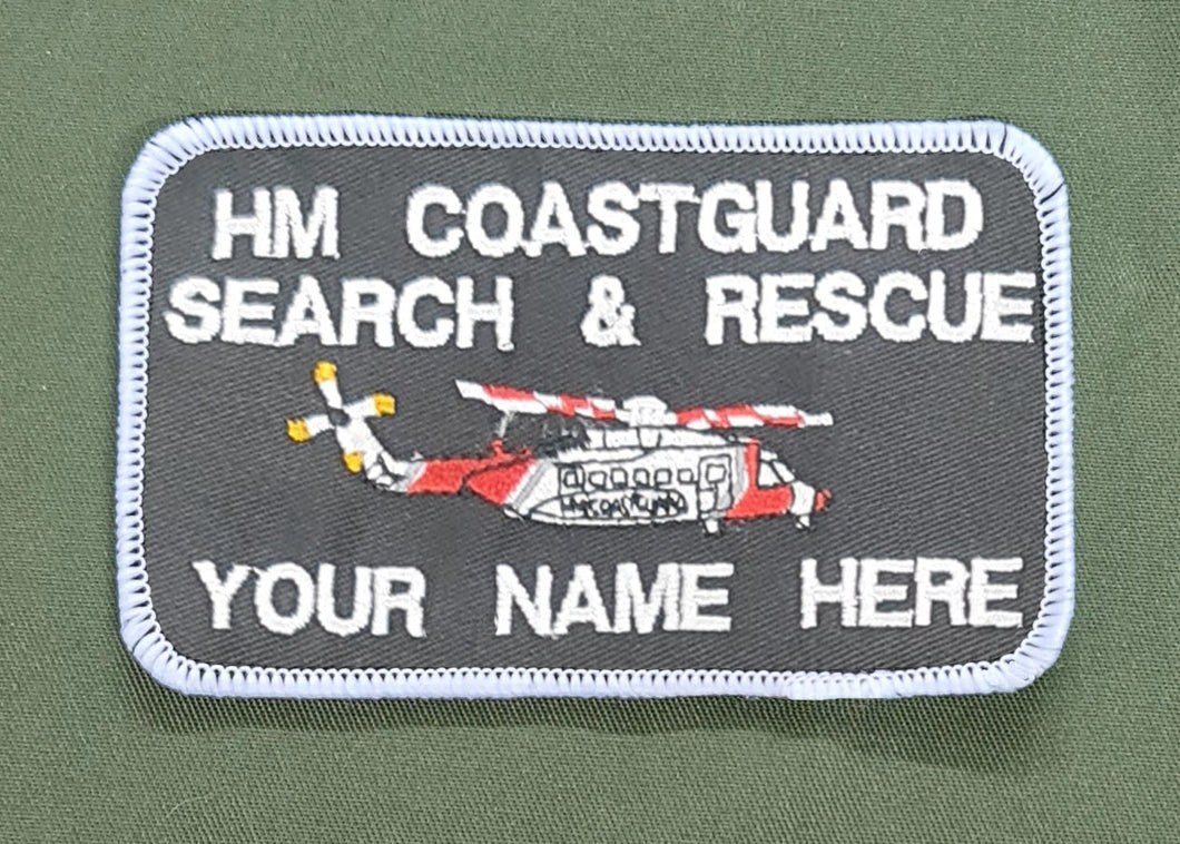 Bespoke Pilot / Crew Team Name Badge - HM Coastguard Search & Rescue (Sikorsky)