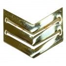 Sergeant Brass Chevron Badge