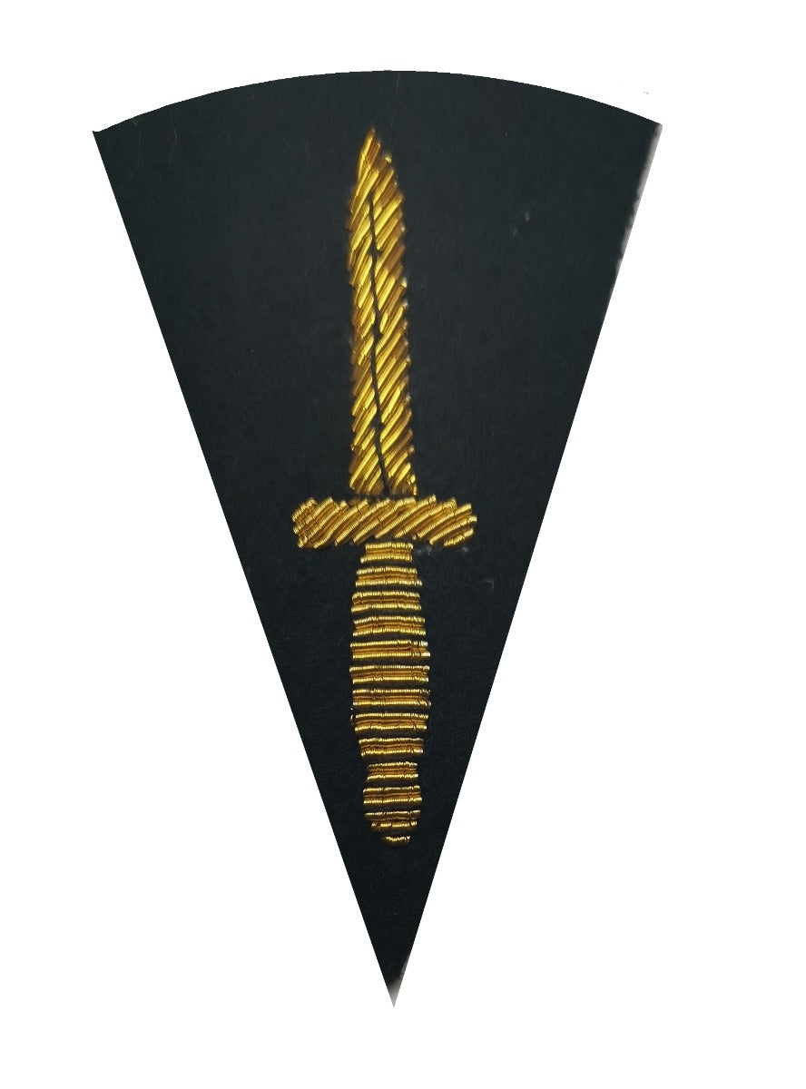 Army Commando Dagger On black No1 Badge