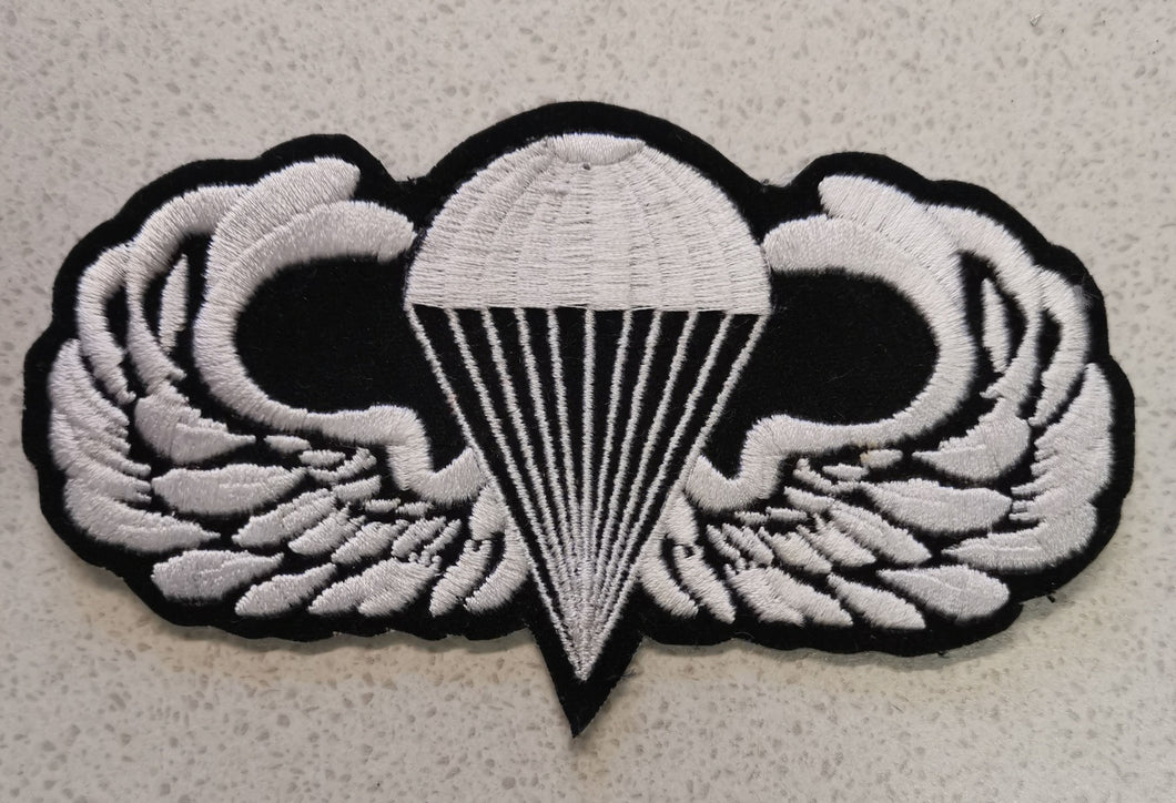 US Airborne Wings Biker Patch
