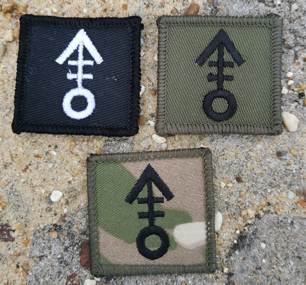 Embroidered Map Symbol Patch 40mm x 40mm Mortars