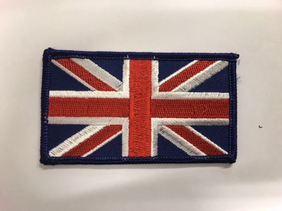Coloured Union Jack Fabric Velcro Badge