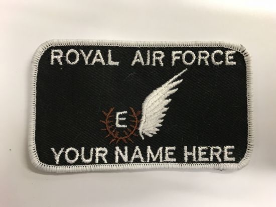 Bespoke Air / Ground Crew RAF AAC Name Badge RAF E Brevet (Aircraft Engineer)