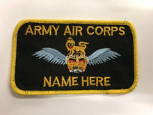 Load image into Gallery viewer, Bespoke Air / Ground Crew RAF AAC Name Badge AAC Pilot Wings
