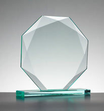 Load image into Gallery viewer, Engraved Jade Facet Round Award
