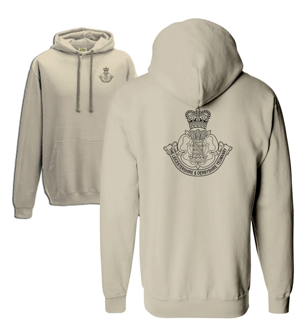 Double Printed Leicestershire & Derbyshire Yeomanry Hoodie