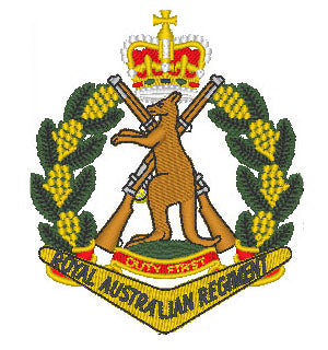 Royal Australian Regiment RAR - Embroidered Design - Choose your Garment