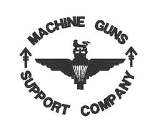 Load image into Gallery viewer, Embroidered Logo / Motif - Choose your Garment - Machine Guns / Support Company Parachute Regiment
