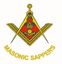 Load image into Gallery viewer, Masonic Sappers (RE) - Embroidered - Choose your Garment
