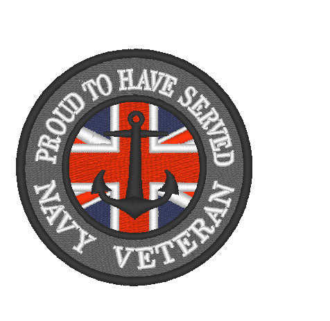 Royal Navy Veteran (V2)  - Embroidered - Choose your Garment