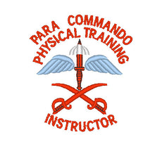 Load image into Gallery viewer, Commando Para Trained Physical Training Instructor (PTI) - Embroidered - Choose your Garment
