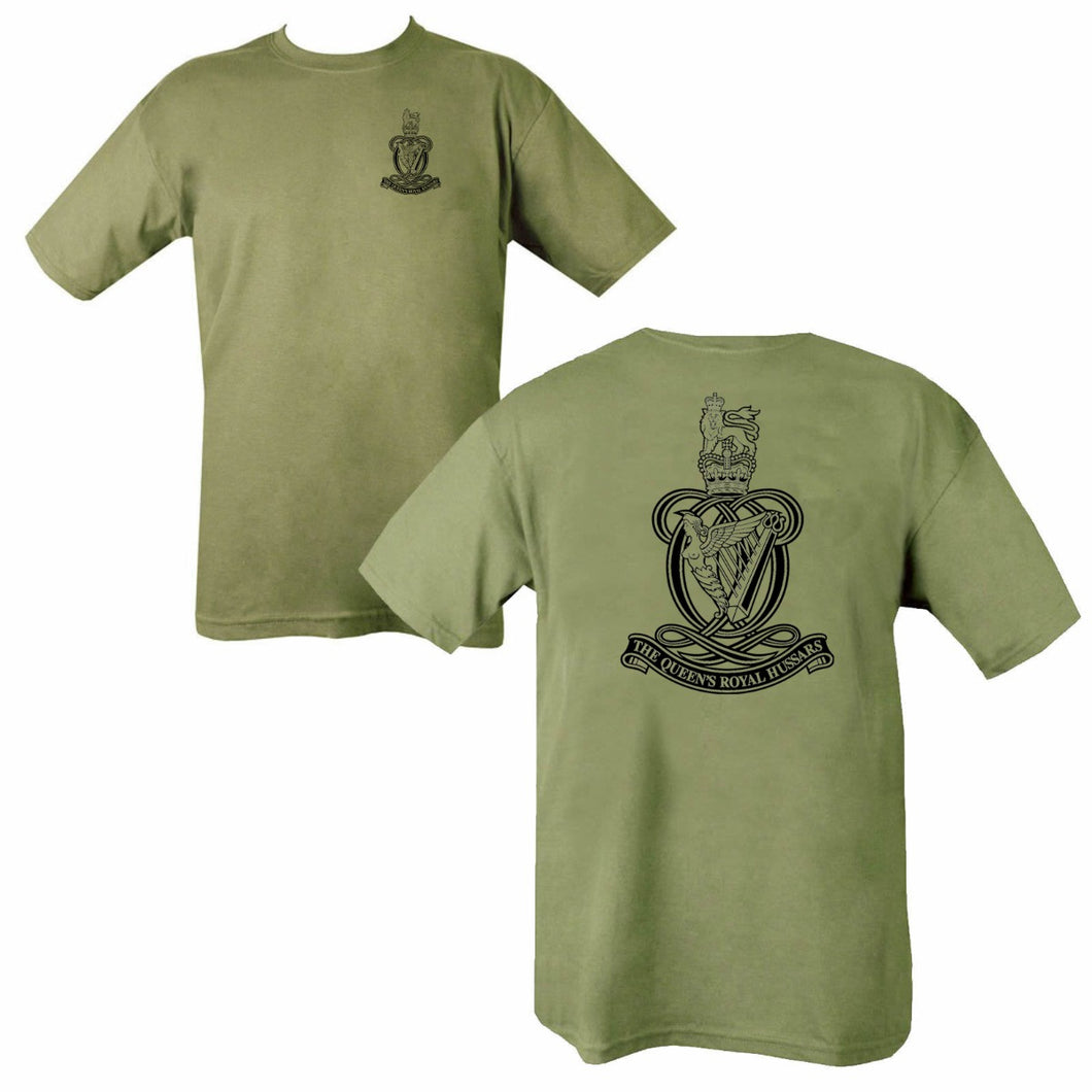 Double Printed Queens Royal Hussars (QRH) T-Shirt