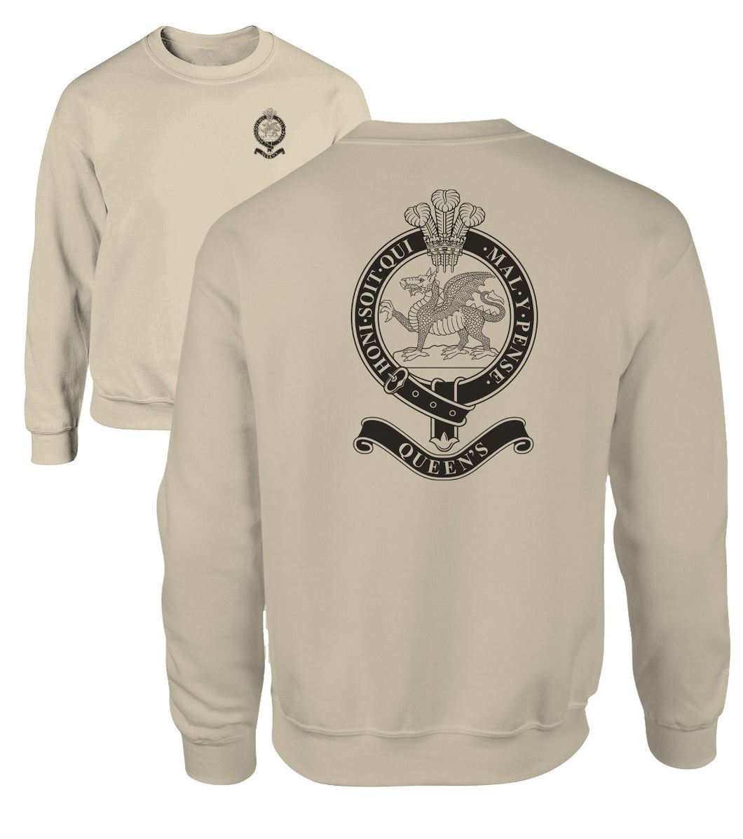 Double Printed Queen's Regiment Sweatshirt