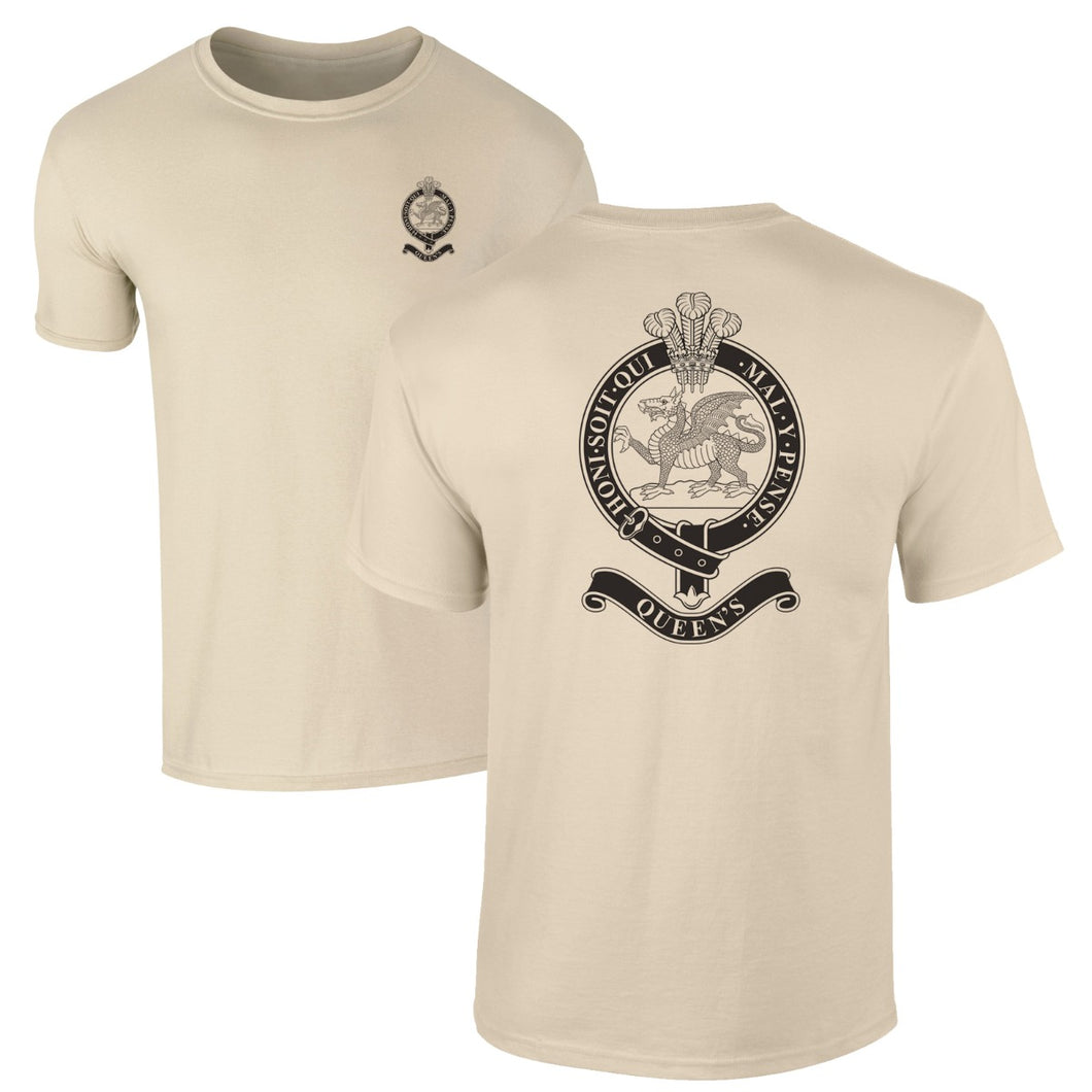 Double Printed Queen's Regiment T-Shirt