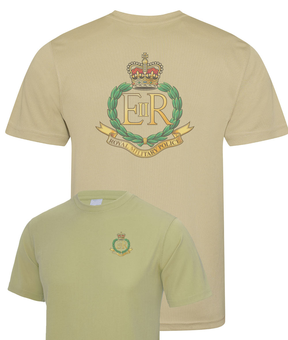 Royal Military Police (RMP) - Double Colour Print- Wicking T-Shirt (sand colour only)