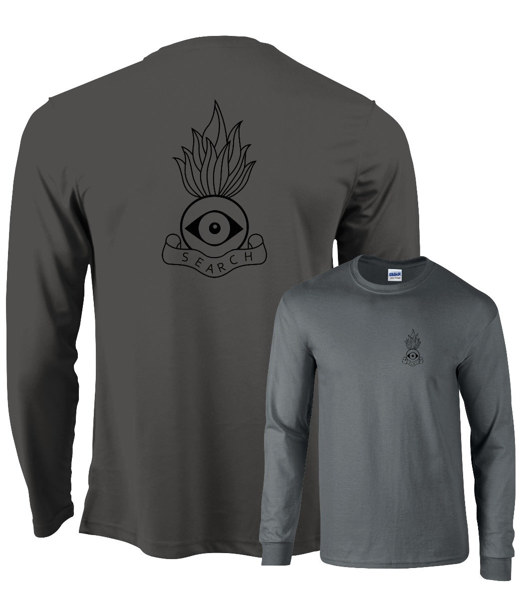 Double Printed RE Search Long sleeve Wicking T-Shirt