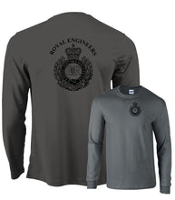 Load image into Gallery viewer, Double Printed Royal Engineers Long sleeve Wicking T-Shirt
